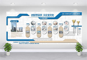 企业文化墙创意宣传栏