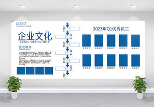 企业文化墙创意宣传栏