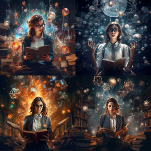 人工智能AI绘画作品女性人物图片