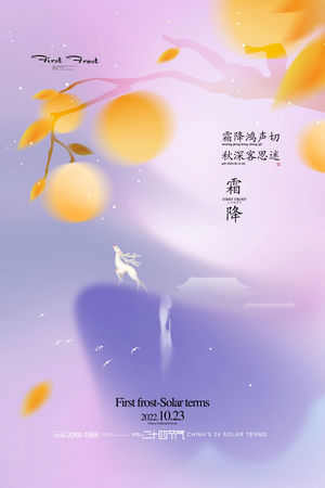 二十四24节气寒露海报