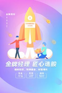 金融银行基金保险投资理财贷款宣传促销海报-47