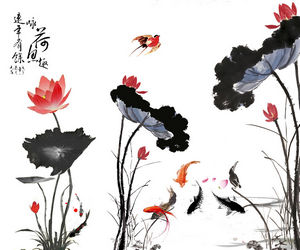 中式古风水墨古典中国风背景图