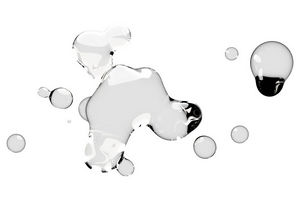 水珠水滴水泡透明素材