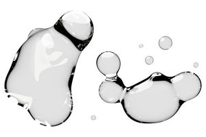 水珠水滴水泡透明素材