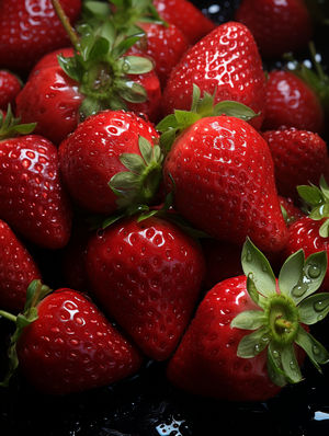 一张草莓的无缝背景图