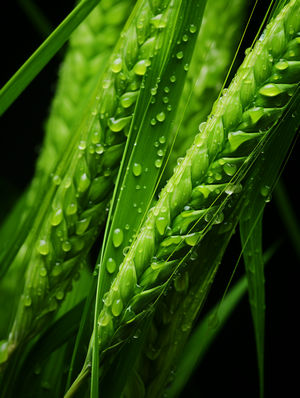 绿色的大大大麦穗