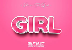Girl-Text-Style-Effect