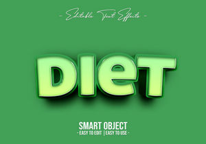 Diet-Text-Style-Effect