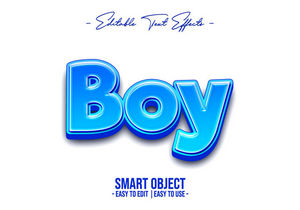 Boy-Text-Style-Effect