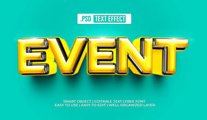Event Text Style Effect