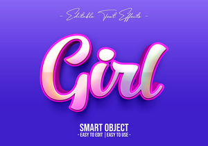 Girl-Text-Style-Effect