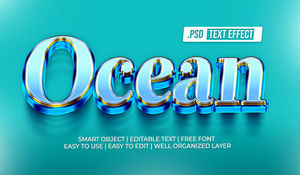Ocean Text Style Effect