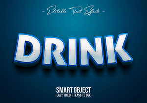 3D-Drink-Text-Style-Effect