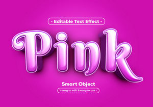 Pink-Text-Style-Effect