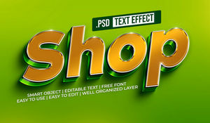 Shop Text Style Effect